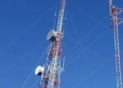 Antenna-Telecommunication-Guyed-Mast-Steel-Tower With Sling Kabel