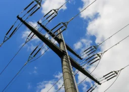 Galvanized Octagonal Steel Electrical Power Transmission Line Tower