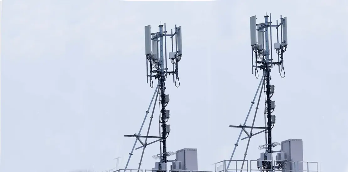 Menara Antena Telekomunikasi Menara Antena Luar Ruangan Menara Sel Atap